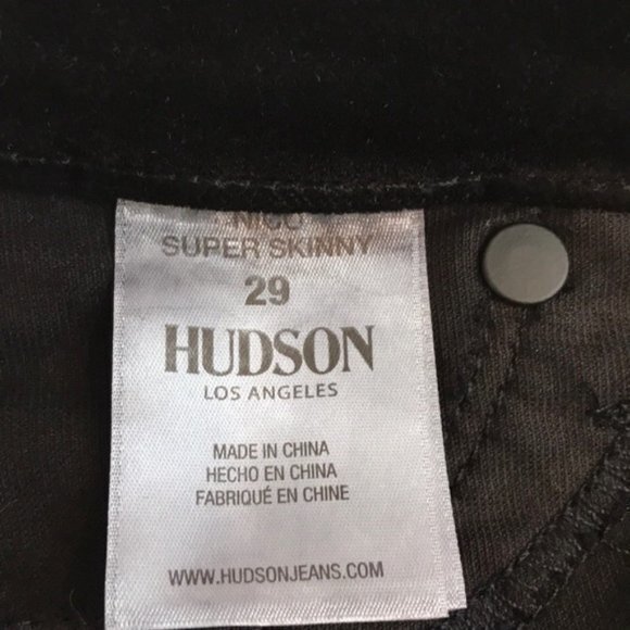 Hudson Nico Super Skinny Velvet Jeans. 24, 28 - Picture 5 of 8